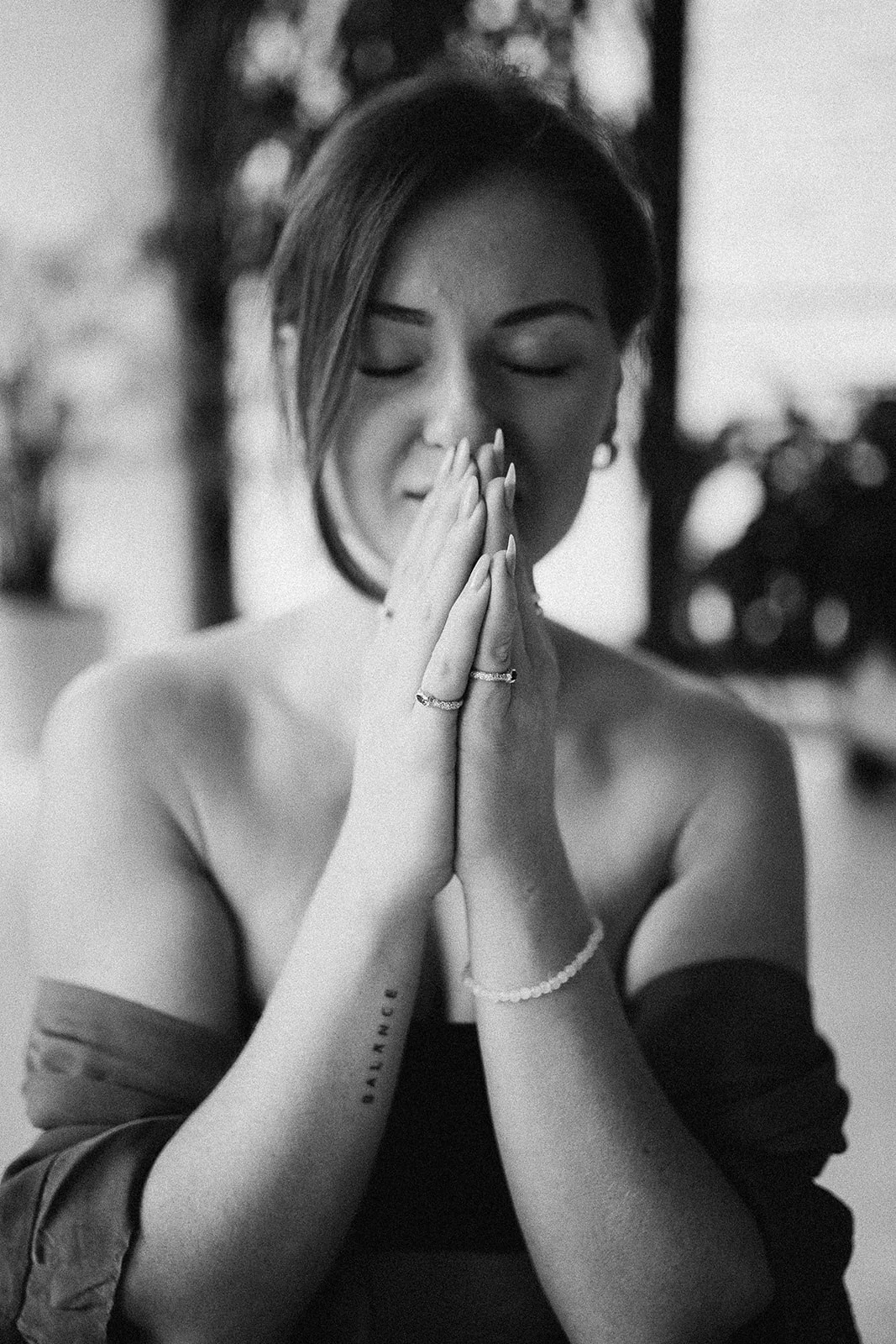 Victoria during meditation